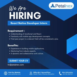 React Native Developer Intern – Petalnex